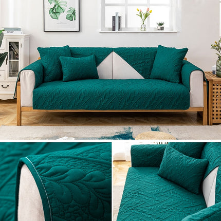 Four Seasons Universal Simple Modern Non-slip Full Coverage Sofa Cover, Size:70x70cm(Feather Dream Green)-garmade.com