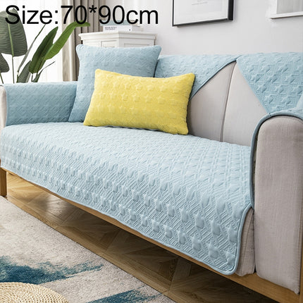 Four Seasons Universal Simple Modern Non-slip Full Coverage Sofa Cover, Size:70x90cm(Houndstooth Blue)-garmade.com