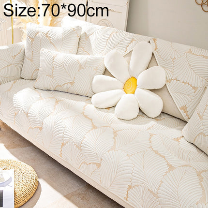 Four Seasons Universal Simple Modern Non-slip Full Coverage Sofa Cover, Size:70x90cm(Banana Leaf Beige)-garmade.com