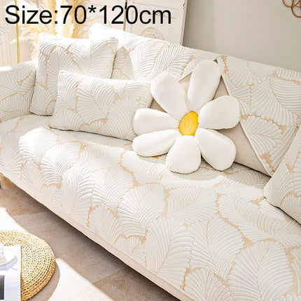 Four Seasons Universal Simple Modern Non-slip Full Coverage Sofa Cover, Size:70x120cm(Banana Leaf Beige)-garmade.com