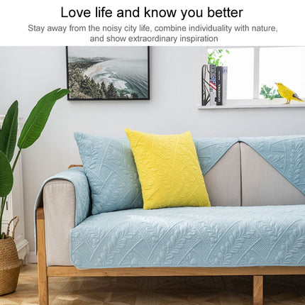 Four Seasons Universal Simple Modern Non-slip Full Coverage Sofa Cover, Size:110x110cm(Feather Dream Yellow)-garmade.com