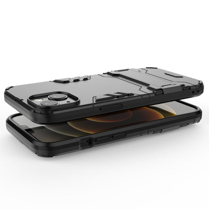 PC + TPU Shockproof Protective Case with Invisible Holder For iPhone 13(Black)-garmade.com