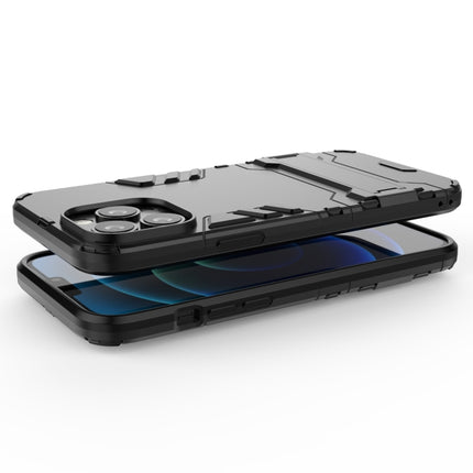 PC + TPU Shockproof Protective Case with Invisible Holder For iPhone 13 Pro Max(Black)-garmade.com