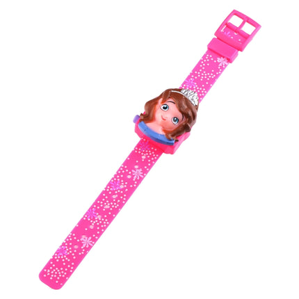 SKMEI 1752 Three-dimensional Cartoon Princess LED Digital Display Electronic Watch for Children(Rose Red)-garmade.com