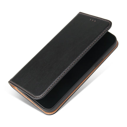 Fierre Shann PU Leather Texture Horizontal Flip Leather Case with Holder & Card Slots & Wallet For iPhone 13(Black)-garmade.com