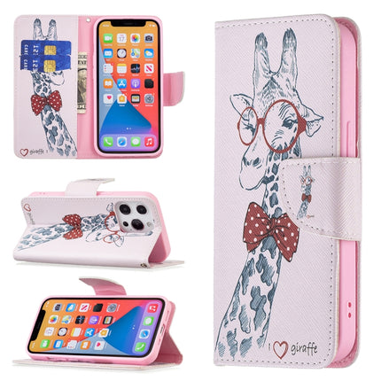 Colored Drawing Pattern Horizontal Flip Leather Case with Holder & Card Slots & Wallet For iPhone 13 mini(Deer)-garmade.com