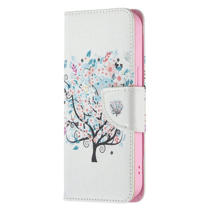 Colored Drawing Pattern Horizontal Flip Leather Case with Holder & Card Slots & Wallet For iPhone 13(Tree)-garmade.com