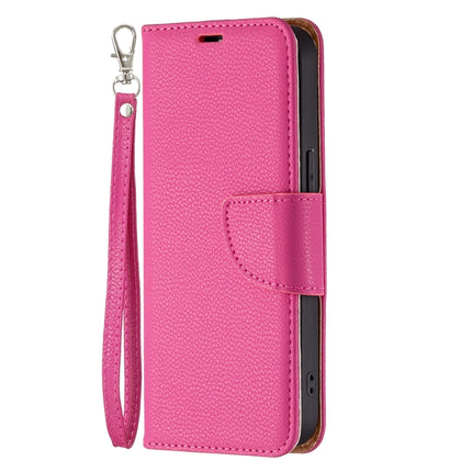 Litchi Texture Pure Color Horizontal Flip Leather Case with Holder & Card Slots & Wallet & Lanyard For iPhone 13 mini(Rose Red)-garmade.com