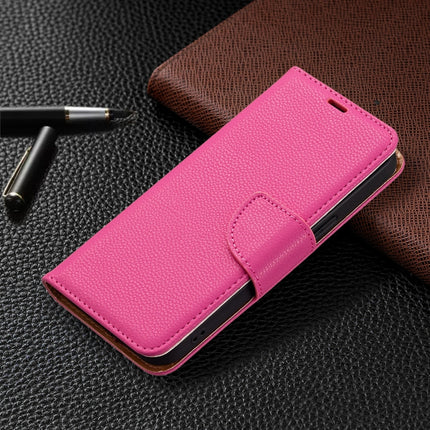 Litchi Texture Pure Color Horizontal Flip Leather Case with Holder & Card Slots & Wallet & Lanyard For iPhone 13 mini(Rose Red)-garmade.com