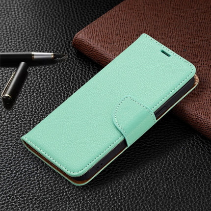 Litchi Texture Pure Color Horizontal Flip Leather Case with Holder & Card Slots & Wallet & Lanyard For iPhone 13(Green)-garmade.com