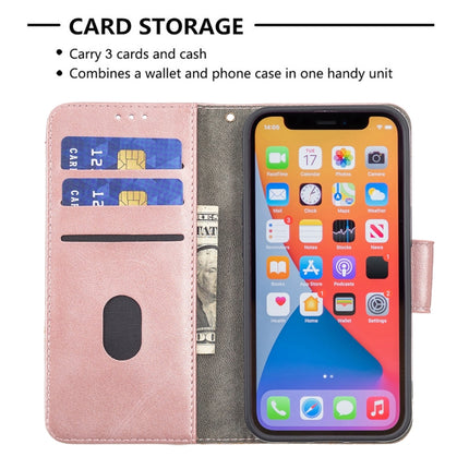 For iPhone 13 Pro Matching Color Crocodile Texture Horizontal Flip PU Leather Case with Wallet & Holder & Card Slots(Rose Gold)-garmade.com