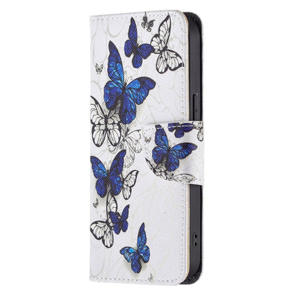 Colored Drawing Pattern Horizontal Flip Leather Case with Holder & Card Slots & Wallet For iPhone 13 mini(Butterflies)-garmade.com