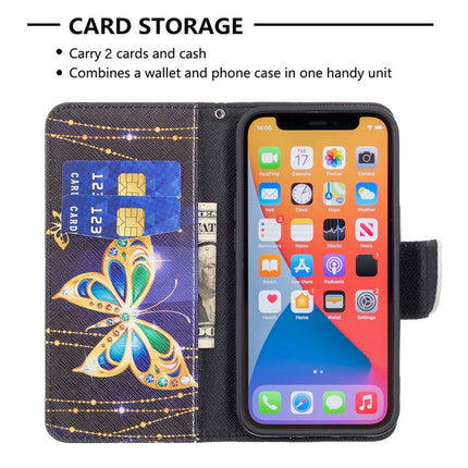Colored Drawing Pattern Horizontal Flip Leather Case with Holder & Card Slots & Wallet For iPhone 13 Pro Max(Big Butterfly)-garmade.com
