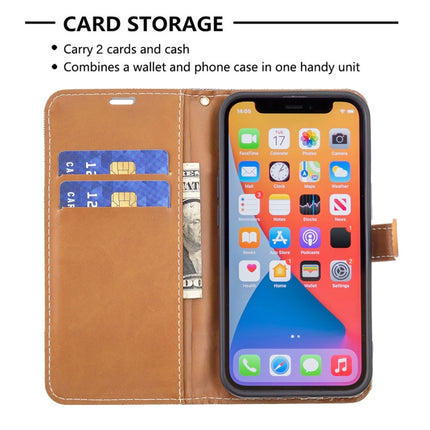 Color Matching Denim Texture Horizontal Flip Leather Case with Holder & Card Slots & Wallet & Lanyard For iPhone 13(Grey)-garmade.com