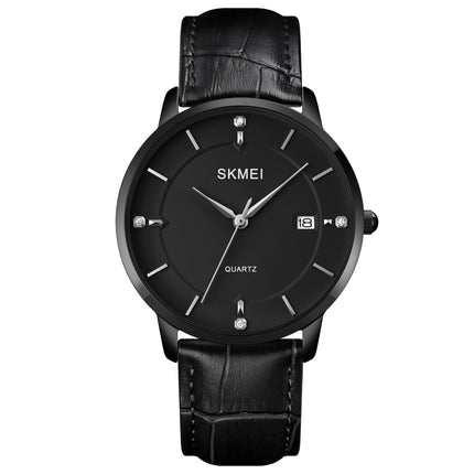 SKMEI 1801 Men Casual Calendar Quartz Watch(BLack)-garmade.com