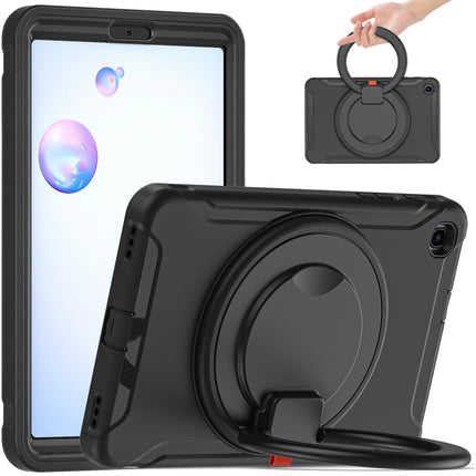 For Samsung Galaxy Tab A 8.4 T307 2020 Shockproof TPU + PC Protective Case with 360 Degree Rotation Foldable Handle Grip Holder & Pen Slot(Black)-garmade.com