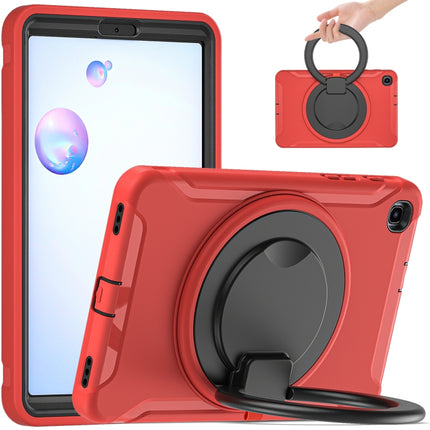 For Samsung Galaxy Tab A 8.4 T307 2020 Shockproof TPU + PC Protective Case with 360 Degree Rotation Foldable Handle Grip Holder & Pen Slot(Red)-garmade.com