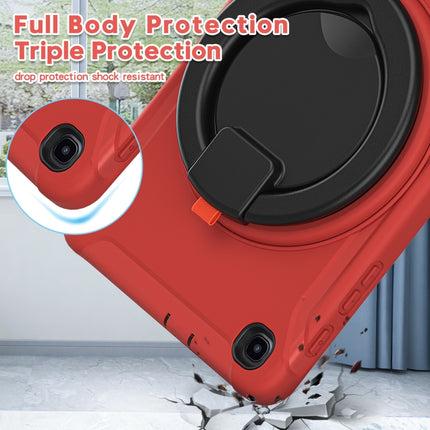 For Samsung Galaxy Tab A 8.4 T307 2020 Shockproof TPU + PC Protective Case with 360 Degree Rotation Foldable Handle Grip Holder & Pen Slot(Red)-garmade.com
