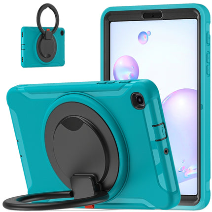 For Samsung Galaxy Tab A 8.4 T307 2020 Shockproof TPU + PC Protective Case with 360 Degree Rotation Foldable Handle Grip Holder & Pen Slot(Blue)-garmade.com