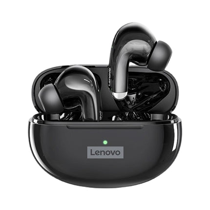 Lenovo LP5 Bluetooth 5.0 Intelligent Noise Reduction Wireless Bluetooth Earphone, STK Version(Black)-garmade.com