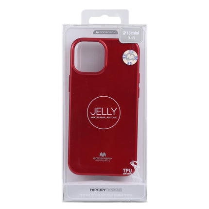 GOOSPERY JELLY Full Coverage Soft Case For iPhone 13 mini(Red)-garmade.com