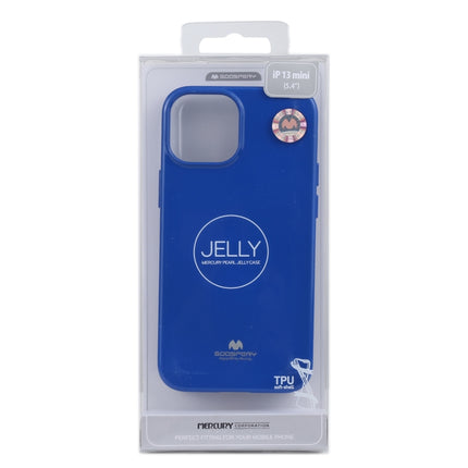 GOOSPERY JELLY Full Coverage Soft Case For iPhone 13 mini(Blue)-garmade.com