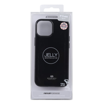 GOOSPERY JELLY Full Coverage Soft Case For iPhone 13 mini(Black)-garmade.com