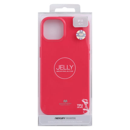 GOOSPERY JELLY Full Coverage Soft Case For iPhone 13(Rose Red)-garmade.com