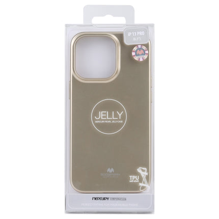 GOOSPERY JELLY Full Coverage Soft Case For iPhone 13 Pro(Gold)-garmade.com
