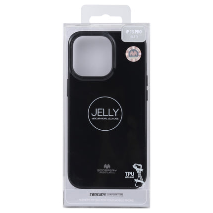 GOOSPERY JELLY Full Coverage Soft Case For iPhone 13 Pro(Black)-garmade.com