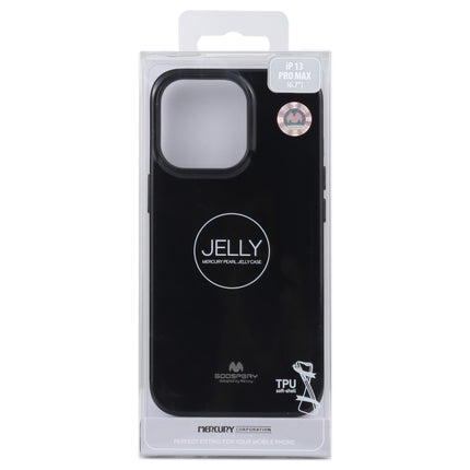 GOOSPERY JELLY Full Coverage Soft Case For iPhone 13 Pro Max(Black)-garmade.com