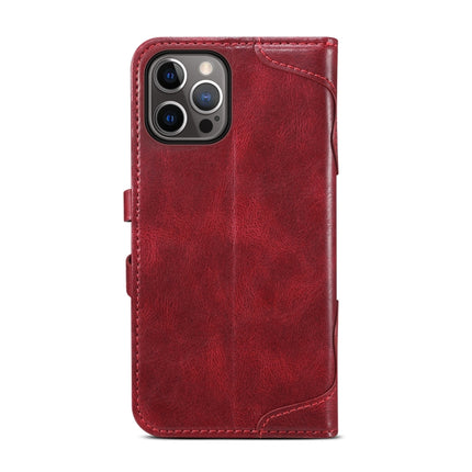 Calf Texture Buckle Horizontal Flip Leather Case with Holder & Card Slots & Wallet For iPhone 13(Red)-garmade.com