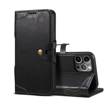 Calf Texture Buckle Horizontal Flip Leather Case with Holder & Card Slots & Wallet For iPhone 13(Black)-garmade.com