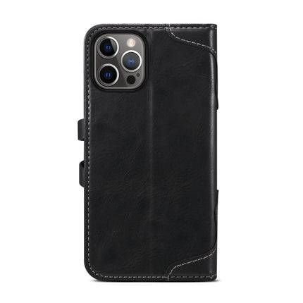 Calf Texture Buckle Horizontal Flip Leather Case with Holder & Card Slots & Wallet For iPhone 13(Black)-garmade.com