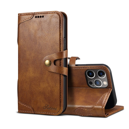 Calf Texture Buckle Horizontal Flip Leather Case with Holder & Card Slots & Wallet For iPhone 13 Pro(Brown)-garmade.com