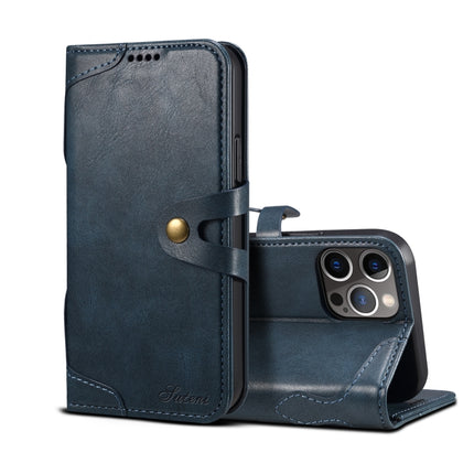 Calf Texture Buckle Horizontal Flip Leather Case with Holder & Card Slots & Wallet For iPhone 13 Pro(Blue)-garmade.com