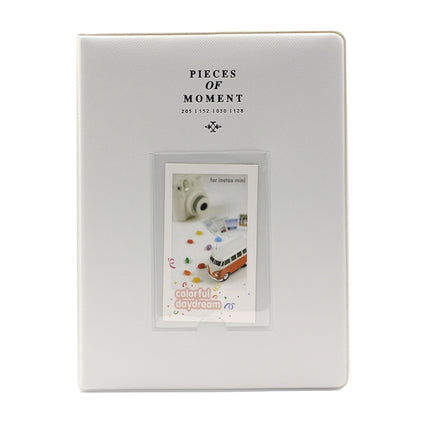 128 Pockets Photo Book Album Name Card Holder for Fujifilm Instax Mini 8 /7s /70 /25 /50s /90(Grey White)-garmade.com