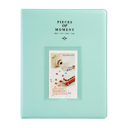 128 Pockets Photo Book Album Name Card Holder for Fujifilm Instax Mini 8 /7s /70 /25 /50s /90(Light Mint)-garmade.com