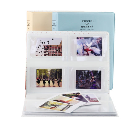 128 Pockets Photo Book Album Name Card Holder for Fujifilm Instax Mini 8 /7s /70 /25 /50s /90(Sky Blue)-garmade.com