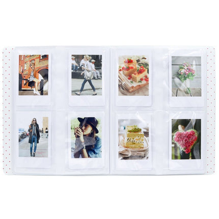 128 Pockets Photo Book Album Name Card Holder for Fujifilm Instax Mini 8 /7s /70 /25 /50s /90(Orange)-garmade.com