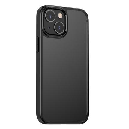 Clear Acrylic + TPU Four-corner All-inclusive Shockproof Case For iPhone 13 mini(Black)-garmade.com