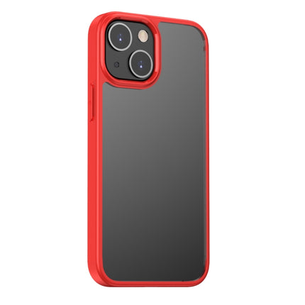 Clear Acrylic + TPU Four-corner All-inclusive Shockproof Case For iPhone 13 mini(Red)-garmade.com