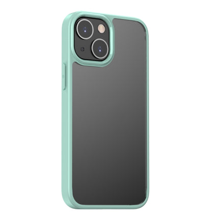 Clear Acrylic + TPU Four-corner All-inclusive Shockproof Case For iPhone 13 mini(Green)-garmade.com