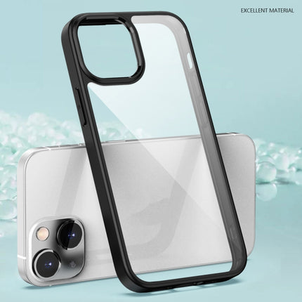 Clear Acrylic + TPU Four-corner All-inclusive Shockproof Case For iPhone 13(Black)-garmade.com
