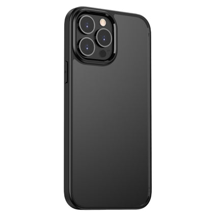 Clear Acrylic + TPU Four-corner All-inclusive Shockproof Case For iPhone 13 Pro(Black)-garmade.com
