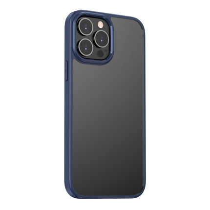 Clear Acrylic + TPU Four-corner All-inclusive Shockproof Case For iPhone 13 Pro(Blue)-garmade.com