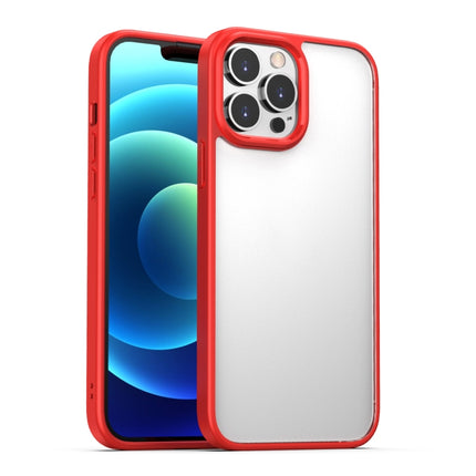 Clear Acrylic + TPU Four-corner All-inclusive Shockproof Case For iPhone 13 Pro(Red)-garmade.com