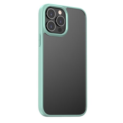 Clear Acrylic + TPU Four-corner All-inclusive Shockproof Case For iPhone 13 Pro(Green)-garmade.com