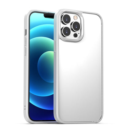Clear Acrylic + TPU Four-corner All-inclusive Shockproof Case For iPhone 13 Pro(White)-garmade.com