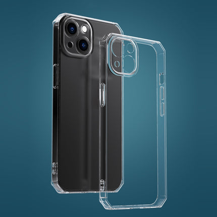 Straight Side Octagonal Transparent Shockproof TPU Protective Case For iPhone 13 Pro-garmade.com